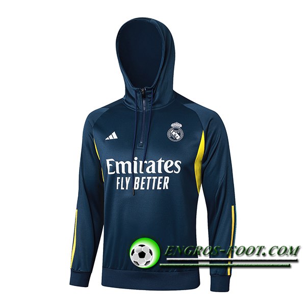 Veste A Capuche Real Madrid Bleu/Jaune 2023/2024