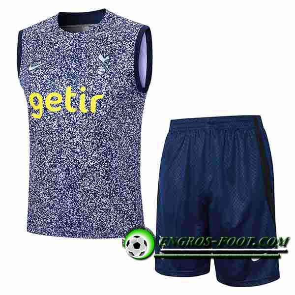 Ensemble Training Debardeur + Shorts Tottenham Hotspur Noir/Pourpre 2024/2025