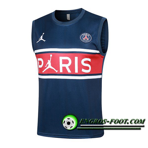 Training Debardeur Jordan PSG Bleu/Rouge 2024/2025