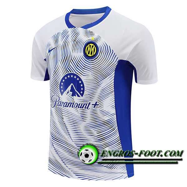 Training T-Shirts Inter Milan Blanc/Bleu 2024/2025