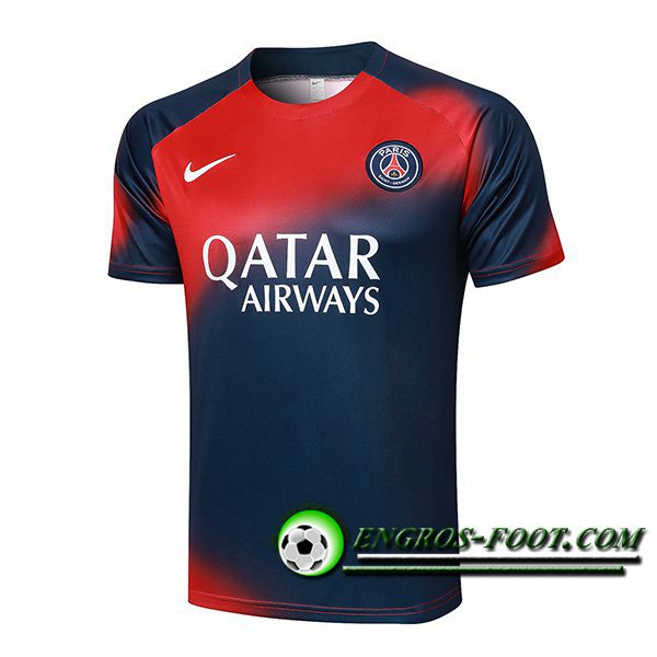 Training T-Shirts PSG Bleu/Rouge 2024/2025