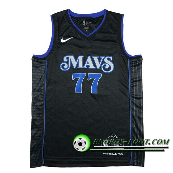 Maillot Dallas Mavericks (DONČIĆ #77) 2024/25 Noir/Bleu