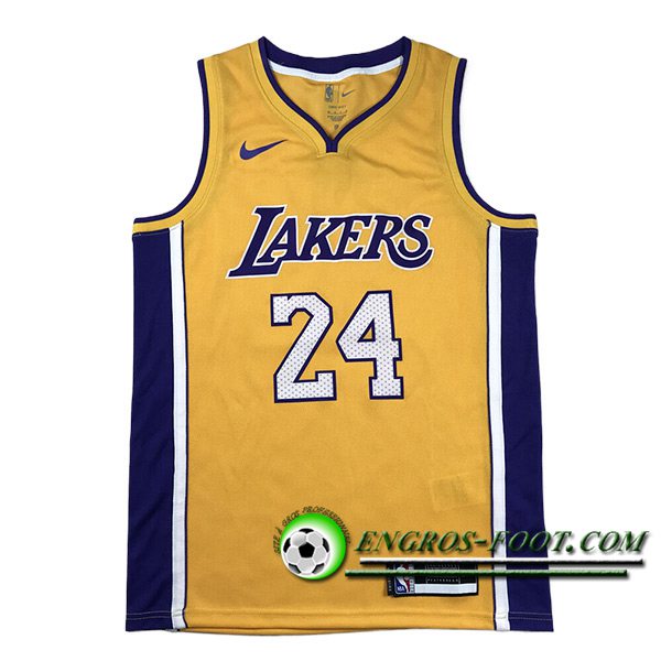 Maillot Los Angeles Lakers (BRYANT #24) 2024/25 Jaune/Pourpre