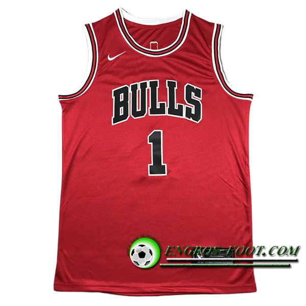 Maillot Chicago Bulls (ROSE #1) 2024/25 Noir/Rouge