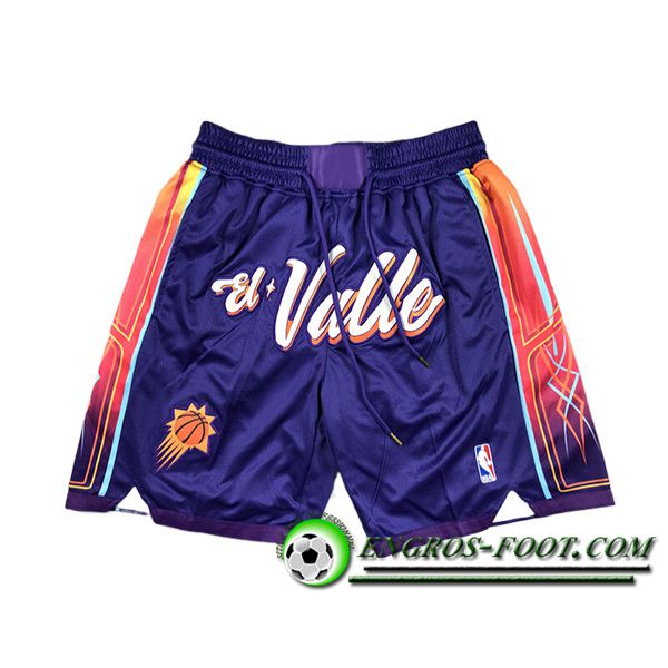 Shorts NBA Phoenix Suns 2024/25 Pourpre/Orange