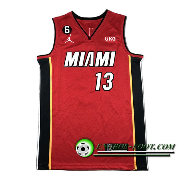 Maillot Miami Heat (ADEBAYO #13) 2024/25 Rouge/Noir