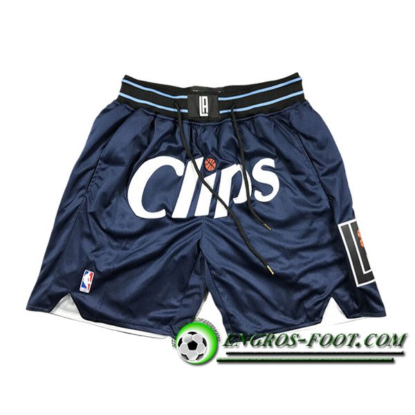 Shorts NBA Los Angeles Clippers 2024/25 Bleu Foncé