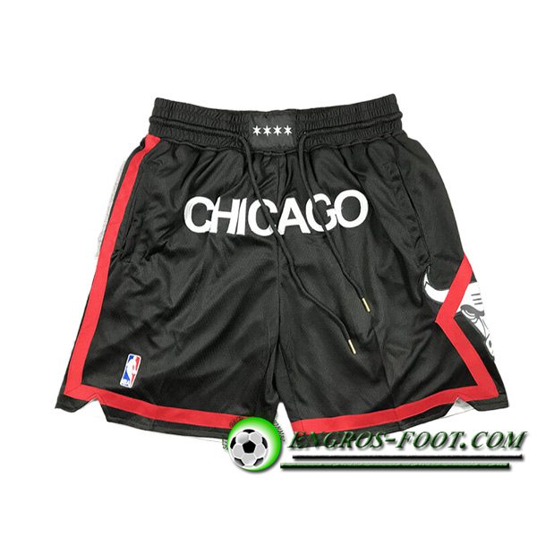 Shorts NBA Chicago Bulls 2024/25 Noir/Rouge/Blanc