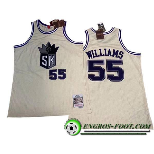 Maillot Sacramento Kings (WILLIAMS #55) 2024/25 Blanc/Bleu