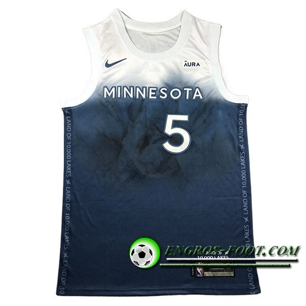 Maillot Minnesota Timberwolves (EDWARDS #5) 2024/25 Blanc/Bleu