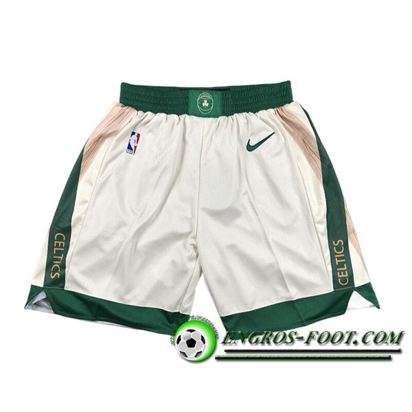 Shorts NBA Boston Celtics 2024/25 Blanc/Vert