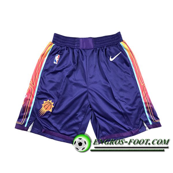 Shorts NBA Phoenix Suns 2024/25 Pourpre/Orange -02