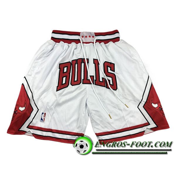 Shorts NBA Chicago Bulls 2024/25 Blanc/Rouge