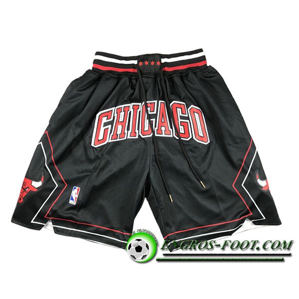 Shorts NBA Chicago Bulls 2024/25 Noir/Rouge/Blanc -02