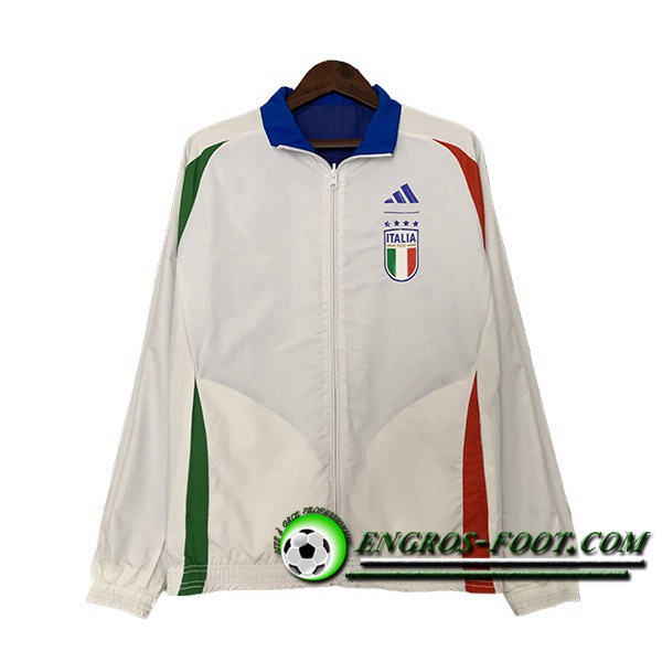 Coupe-Vent Italie Blanc/Vert/Rouge 2023/2024
