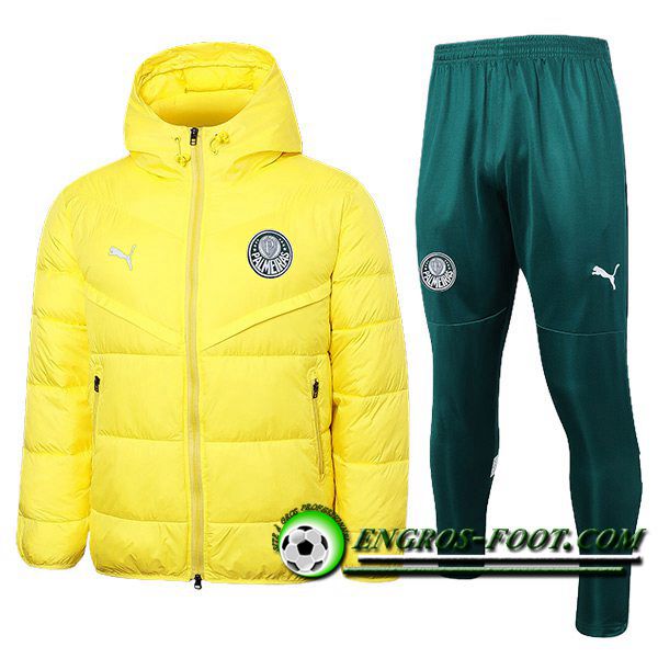 Ensemble Doudoune A Capuche Palmeiras Jaune 2024/2025