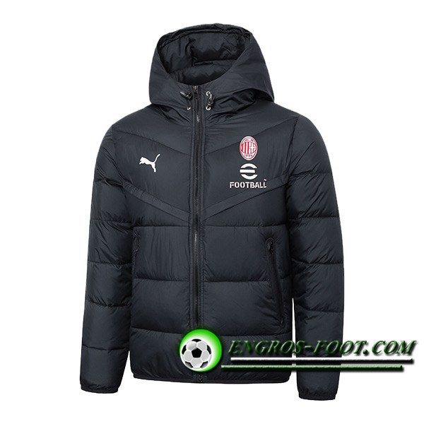 Nouveau Doudoune A Capuche Milan AC Noir 2024/2025