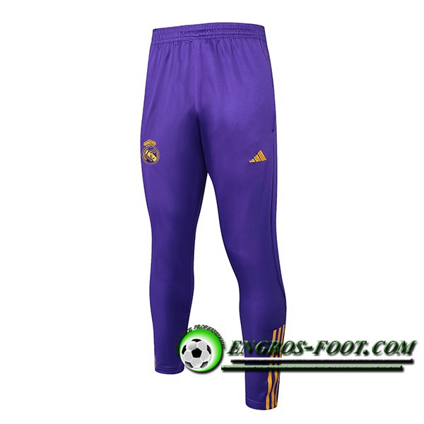 Pantalon Foot Real Madrid Pourpre/Jaune 2024/2025