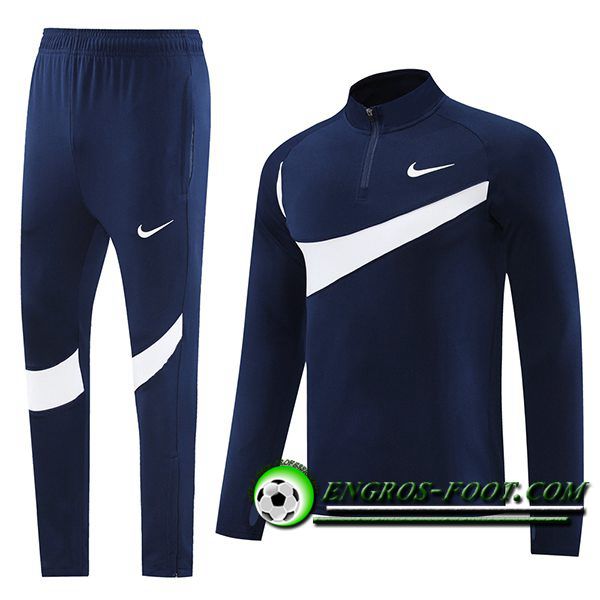 Ensemble Survetement de Foot Nike Bleu/Blanc 2024/2025