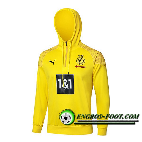 Sweatshirt Training Capuche Dortmund Jaune/Noir 2024/2025