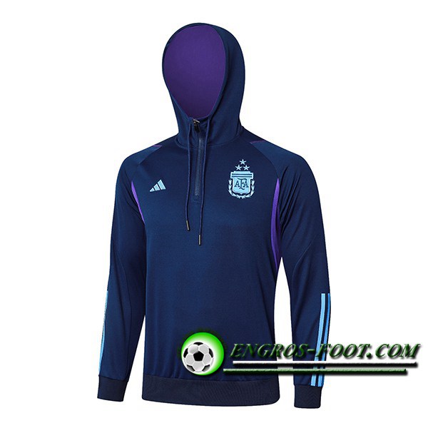 Sweatshirt Training Capuche Argentine Bleu Foncé 2024/2025