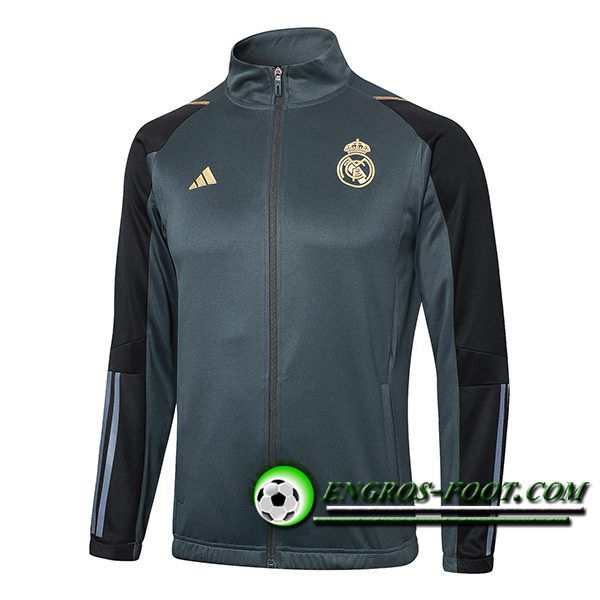 Veste Foot Real Madrid Gris/Noir 2024/2025