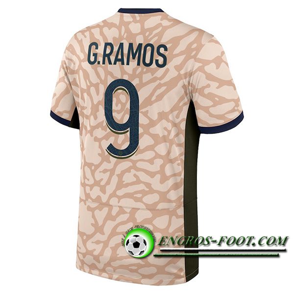 Maillot de Foot PSG (G.RAMOS #9) 2023/2024 Fourth