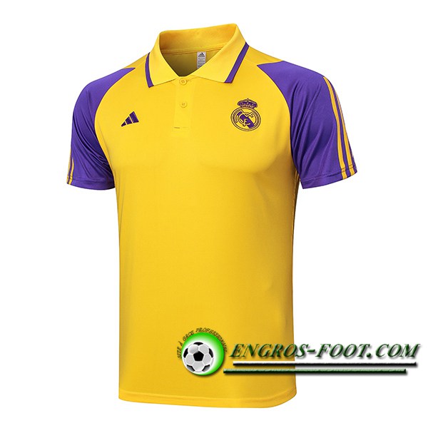 Polo Foot Real Madrid Jaune/Pourpre 2024/2025