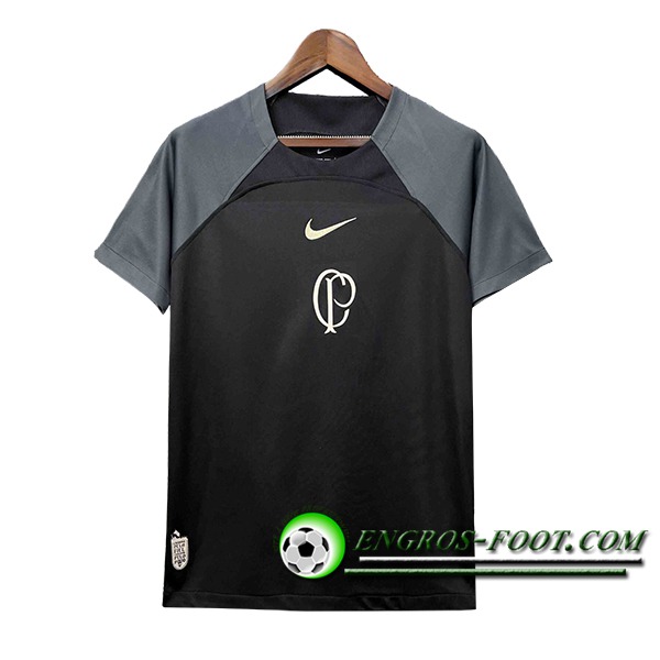 Training T-Shirts Corinthians Noir/Gris 2024/2025