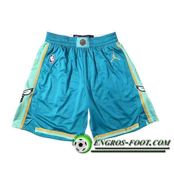 Shorts NBA Charlotte Hornets 2024/25 Bleu/Vert