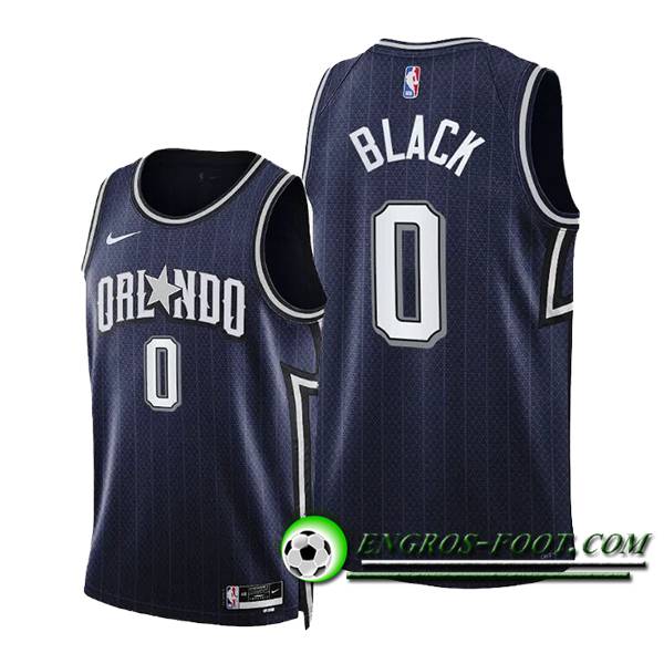 Maillot Orlando Magic (BLACK #0) 2024/25 Noir/Gris