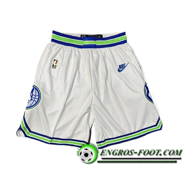 Shorts NBA Minnesota Timberwolves 2024/25 Blanc/Vert