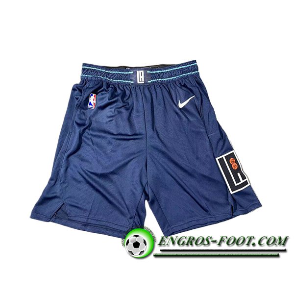 Shorts NBA Los Angeles Clippers 2024/25 Bleu Foncé