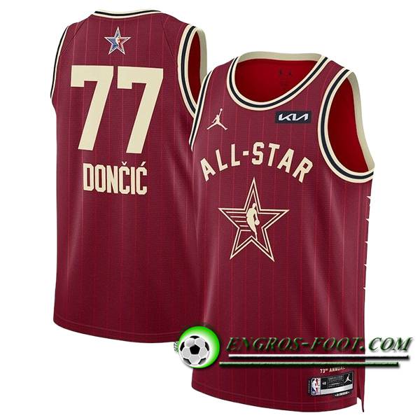 Maillot American All-Star (DONCIC #77) 2024/25 Rouge/Jaune