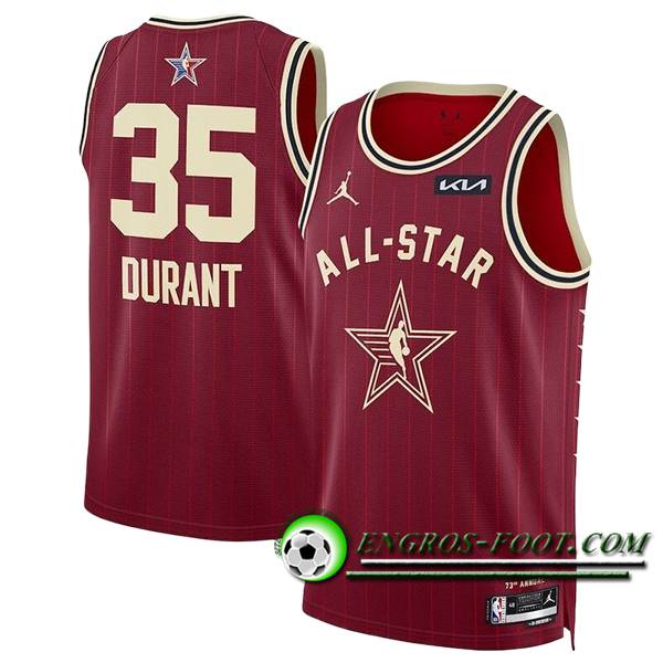 Maillot American All-Star (DURANT #35) 2024/25 Rouge/Jaune