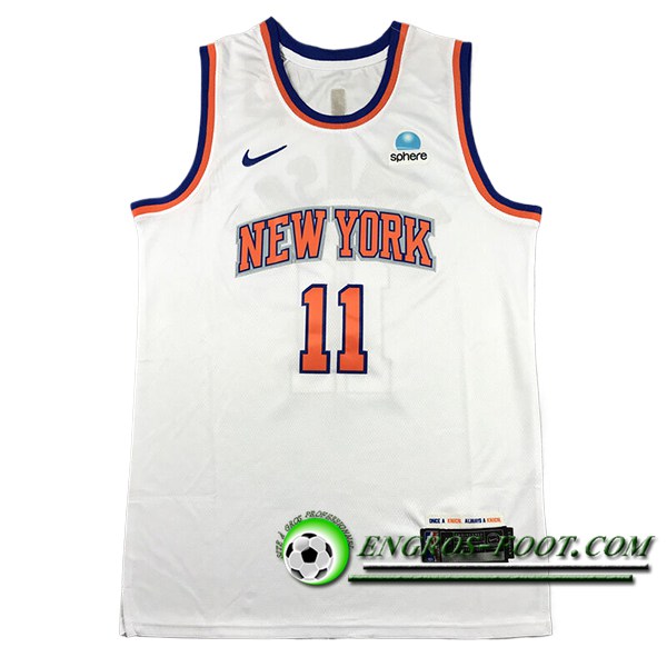 Maillot New York Knicks (BRUNSON #11) 2024/25 Blanc/Orange