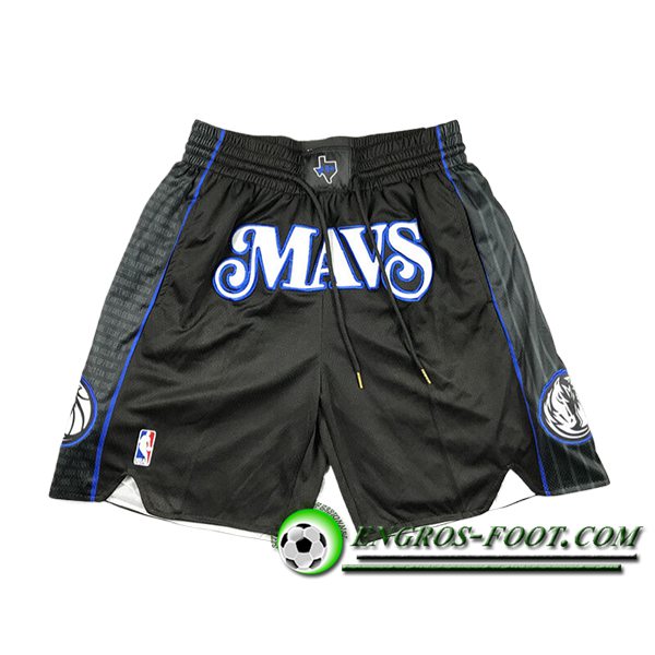 Shorts NBA Dallas Mavericks 2024/25 Noir/Blanc/Bleu