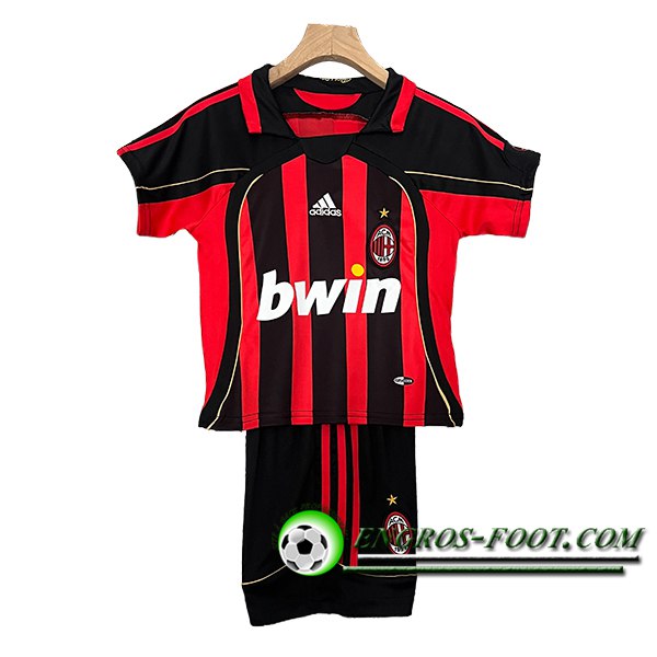 Maillot de Foot Milan AC Retro Enfant Domicile 2006/2007