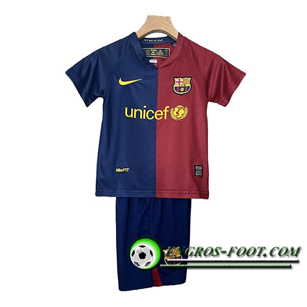 Maillot de Foot FC Barcelone Retro Enfant Domicile 2008/2009