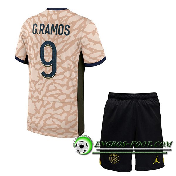 Maillot de Foot PSG (G.RAMOS #9) Enfants 2023/2024 Fourth