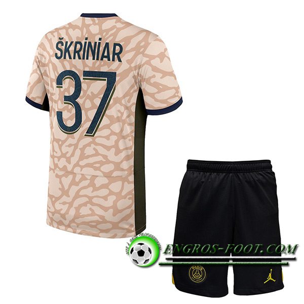 Maillot de Foot PSG (SKRINIAR #37) Enfants 2023/2024 Fourth