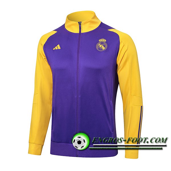 Veste Foot Real Madrid Pourpre/Jaune 2024/2025