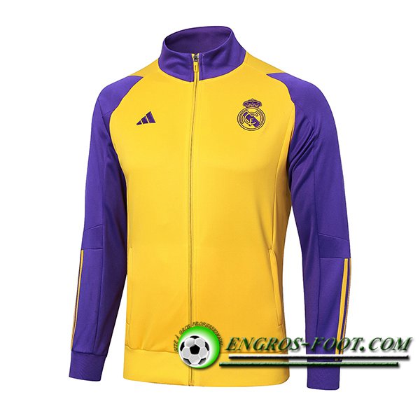 Veste Foot Real Madrid Jaune/Pourpre 2024/2025