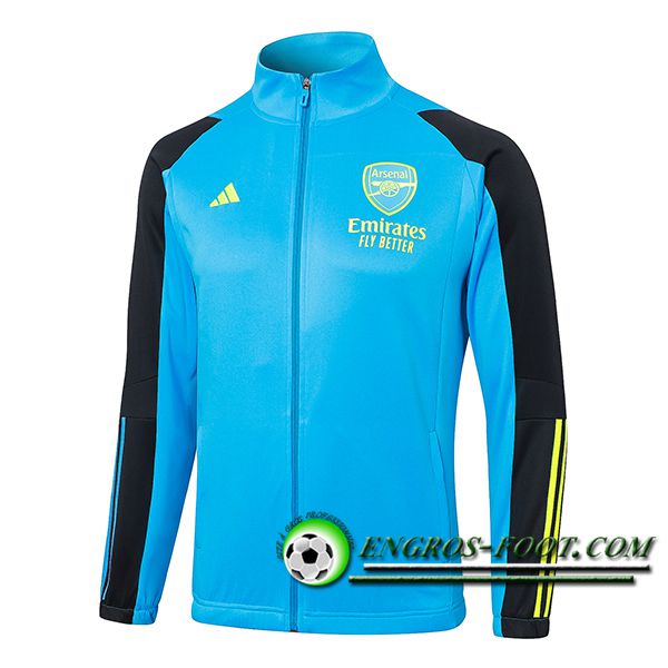 Veste Foot Arsenal Bleu/Noir/Jaune 2024/2025