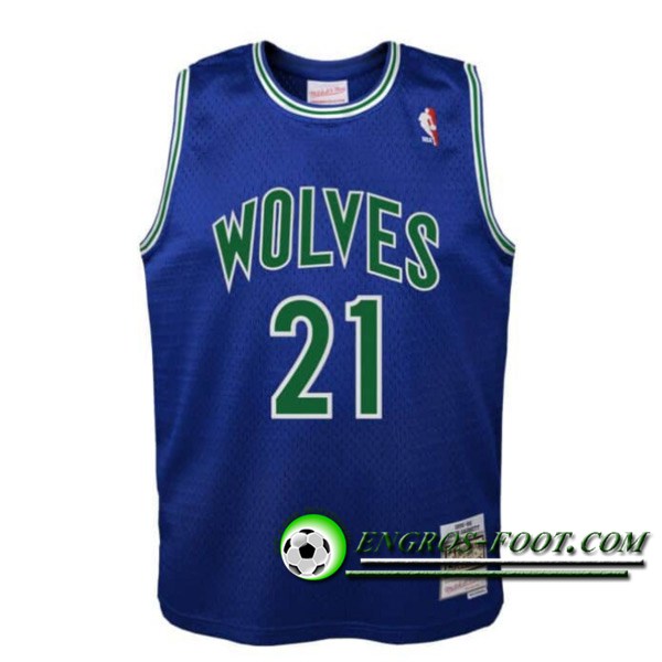 Maillot Minnesota Timberwolves (GARNETT #21) 2024/25 Bleu/Vert