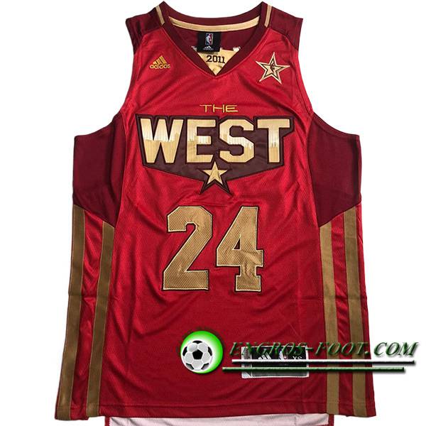 Maillot American All-Star (BRYANT #24) 2024/25 Rouge/Jaune