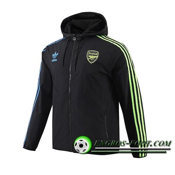 Coupe-Vent Arsenal Noir/Bleu/Vert 2024/2025