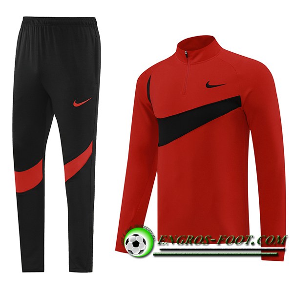 Ensemble Survetement de Foot Nike Rouge/Noir 2024/2025