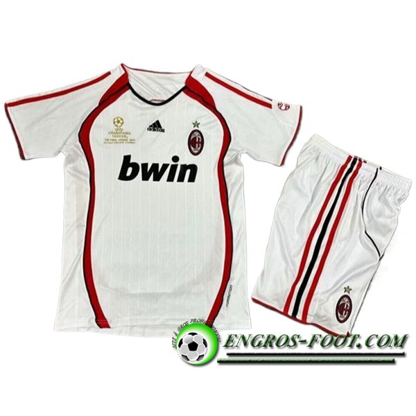 Maillot de Foot Milan AC Retro Enfant Exterieur 2006/2007