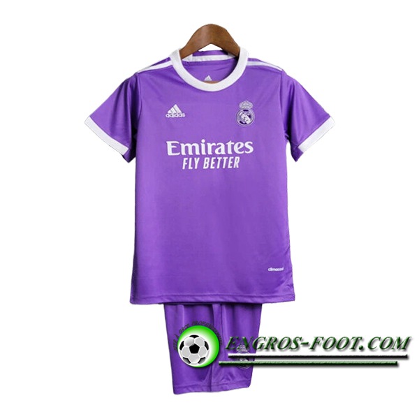 Maillot de Foot Real Madrid Retro Enfant Exterieur 2017/2018